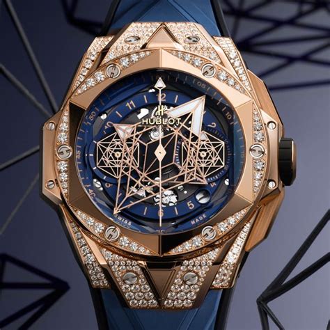 hypnotic hublot black diamond sang blue|hublot sang bleu watches.